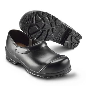 Comfort Clog Steel Toe Closed Heel Black
